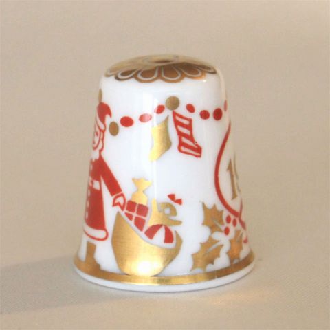 クリスマス 1983年 Christmas サンタクロース スポード SPODE　イヤーズ シンブル ...