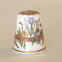 スプリング フラワーズ Spring flowers チューリップとリボン tulip with ribbon スポード SPODE フラワー 指貫き シンブル...