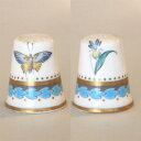 スポード Spode 花と蝶 トラップネル Trapnell ハンドエナメル 指貫き シンブル ソーイング コレクション アイテム プレゼント ヴィンテージ 【...