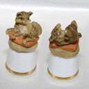 クッションの上のトラネコ 可愛らしい猫のフィギュアの乗った モデルトップ シンブル 指貫き サザーランド Sutherland キャット ソーイング キルト パ...