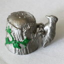 ウッドペッカー Woodpecker キツツキ ピューター PEWTER シンブル 指ぬき イギリス シンブル コレクターズ クラブTCC発行 【中古】