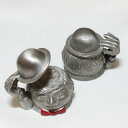 英国紳士 帽子を取ってご挨拶 ピューター PEWTER シンブル 指貫き イギリス シンブルコレクターズクラブ TCC 【中古】