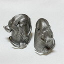 バケツの上のネコとネズミ ピューター PEWTER モデルトップ イギリス シンブル 指貫き ソーイング キルト パッチワーク コレクション アイテム 誕生日 ...