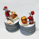 チーズを切るネズミ MOUSE ON STACK OF PLATES 重ねた皿の上のマウス ピューター Pewter ヘアルーム エディション HEIRLOOM...