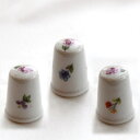 3つの花 Flower フラワー フランス リモージュ Limoges 指貫き シンブル コレクターズ クラブ ソーイング コレクション アイテム プレゼント ...