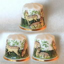 TCC リトルファーンズ Little Fawns 小鹿 キャッスル ポタリー Castle Pottery 2002年 指貫き シンブル コレクターズ クラブ...