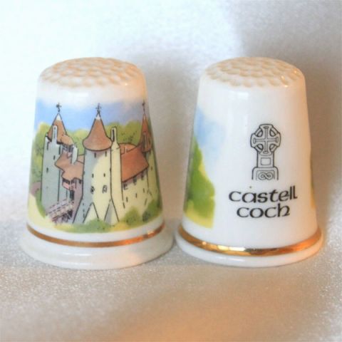 TCC キャッスル コッホ Castell Coch コッホ城 ケルティック クロス ポタリー Celtic Cross Pottery 古..