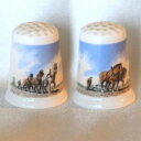 TCC プラウ & ホース Plough and Horses 鋤と馬 クラウン スタッフォードシャー Crown Staffordshire 農業の風景 指貫...