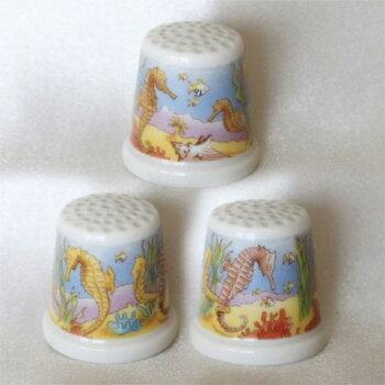 シーホース(Seahorses)タツノオトシゴTCCシンブル(指ぬき)エランディス(HerrandizPorcelain)スペイン