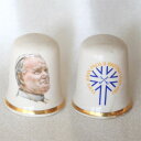 ヨハネパウロ2世 John Paul II 1982年 ローマ教皇 訪英記念 パリシー Palissy シンブル 指貫き ソーイング キルト パッチワーク コレ...
