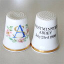 1986年発行 アンドルー王子 セーラファーガソン結婚記念 ロイヤル アルバート ROYAL ALBERT ウェディング 指貫き シンブル ソーイング コレクシ...