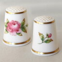 WGPH ロイヤル ウースター Royal Worcester イギリス 薔薇 ピンクローズ Pink Rose THIMBLES OF THE WORLD'S GREATEST PORCELAIN HOUSES 1980年 フランクリンミント Franklin Mint シンブル 指貫き ソーイング アイテム プレゼント ヴィンテージ 【中古】 02P20Nov15