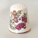 WGPH W\ uU[X Johnson Brothers CMX ƉF mauve & yellow flowers THIMBLES OF THE WORLD'S GREATEST PORCELAIN HOUSES 1980N tN~g Franklin Mint Vu wт \[CO ACe Be[W yÁz 02P20Nov15