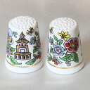 パゴダ Pagoda レア TCC シンブル 指貫き イギリス グリーン アイザフ ファーム ポタリー Green Isaf Farm Pottery 【中古】