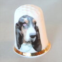 バセット ハウンド Basset Hound ドッグ Dog 色々な犬 イギリス シンブル 指貫き ソーイング キルト パッチワーク コレクション アイテム 誕...