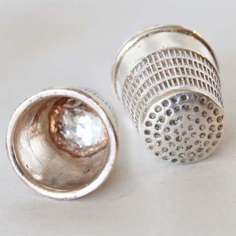 キプロス .925 Sterling Silver スターリング シルバー 銀 シンブル 指貫き ソーイ...