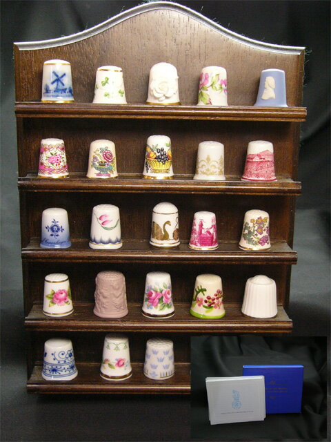 WGPH 世界の名窯シンブル Thimbles of the Worlds' Porcelain Houses 25個 フルセット フランクリンミント1980年発行のヴィンテージセット シンブル 指貫き 【送料無料】