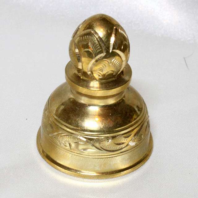 インド　ブラス製　ハンドベル　Brass　Hand Bell 【中古】