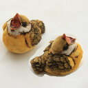 【 ARTEFICE OTTANTA 】 イタリア アルテフィーチェ オッタンタ ごはん! 小鳥 Bird フィギュア 置物 【中古】
