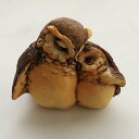 【 ARTEFICE OTTANTA 】 イタリア フクロウのペア アルテフィーチェ オッタンタ OWL アウル ふくろう フィギュア 置物 【中古】