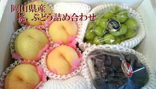 【予約販売】岡山の桃、ぶどう詰め合わせ【ご進物・贈答用フルーツ】※8月中旬以降入荷次第順次発送 【予約販売】岡山の桃、ぶどう詰め合わせ【ご進物・贈答用フルーツ】※8月中旬以降入荷次第順次発送