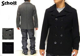 ショット ピーコート メンズ Schott[ショット] 753US PEA COAT 24oz/ピーコート/7118/送料無料【Schott】【ショット】