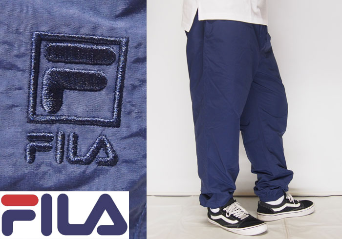 【小さいサイズのみ在庫あり】FILA[フィラ]ヘリテージ ナイロン パンツ/FM9429/送料無料