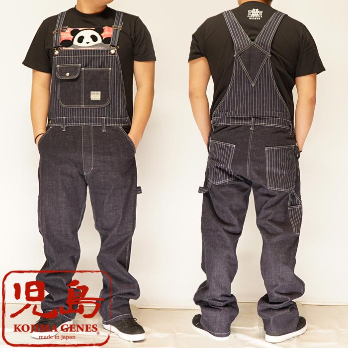 児島ジーンズ KOJIMA GENES 日本製 13oz オーバーオール デニム メンズ ワンウォッシュ ウォバッシュコンボ MadeinJapan RNB-1281 送料..