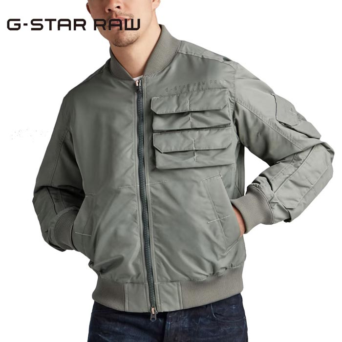 ジースターロゥ アウター メンズ ジースター ロウ G-STAR RAW ジャケット アウター メンズ CHEST POCKET BOMBER D20117-C143 送料無料【ジースターから新作アウターが登場!!】