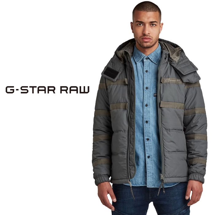 ジースターロゥ アウター メンズ ジースター ロウ G-STAR RAW ジャケット アウター メンズ ATTAC TAPE QUILTED PADDED JACKET D20124-C442 送料無料【ジースターから新作アウターが登場!!】