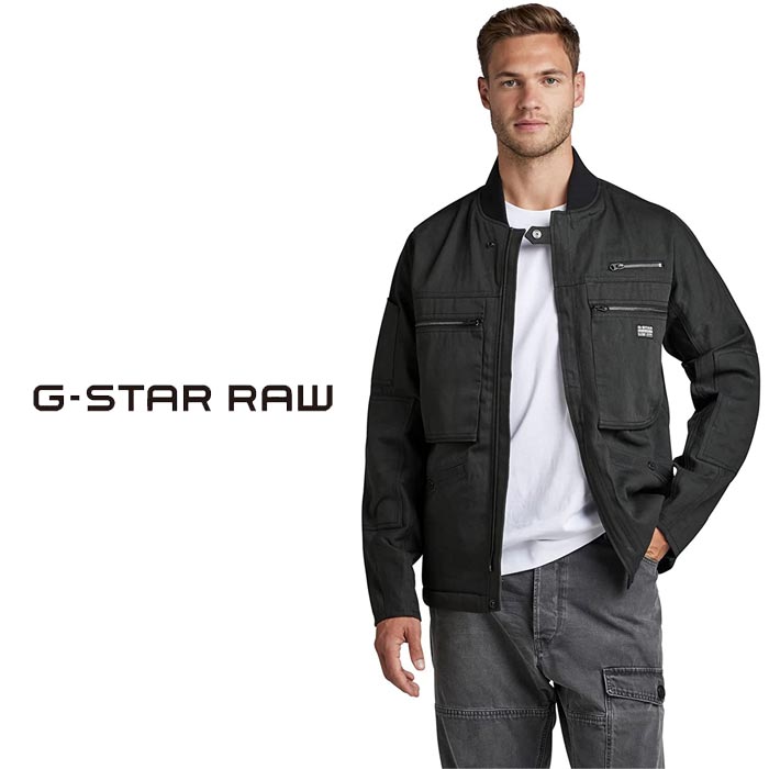 ジースターロゥ アウター メンズ ジースター ロウ G-STAR RAW ジャケット メンズ BOMBER COLLAR OVERSHIRT D22150-D189 送料無料【ジースターから新作アウターが登場!!】