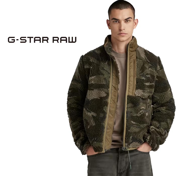 ジースターロゥ アウター メンズ ジースター ロウ G-STAR RAW フリース ジャケット メンズ FLEECE JACKET D23614-D417 送料無料