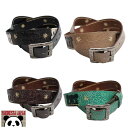 パンディエスタ ジャパン PANDIESTA ベルト クラック加工パッチワーク レザー 熊猫 和柄 533452 送料無料