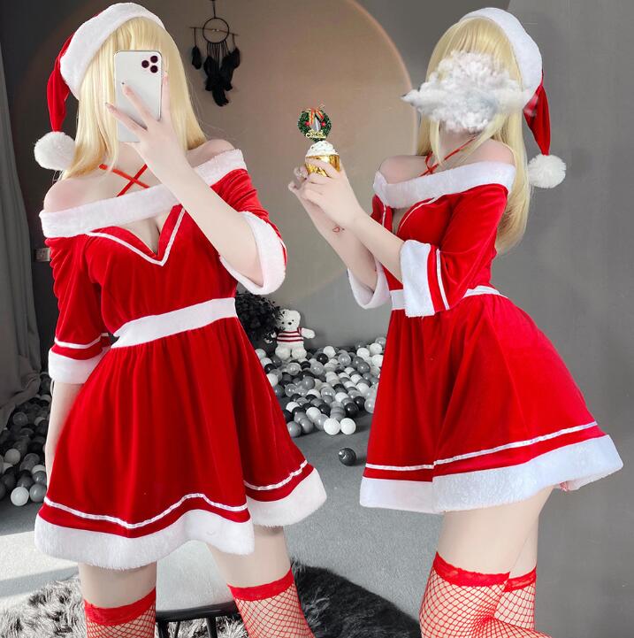 樂天商城 - サンタコス セクシーミニワンピース胸穴 cosplayワンピース サンタクロースドレス ワンピース サンタ 衣装 サンタ可愛いコスプレ衣装 サンタクロス コスチューム 女性 大人 サンタクロース サンタコスプレ セクシーサンタ サンタランジェリー