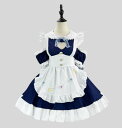 メイド服 ミモレ丈ワンピースハート柄 大きいリボン喫茶店萌え萌え 髪飾り Lolitaミモレ丈 ロリータ ワンピースメイド お姫様 ロリータドレス女性 大人 コスチューム パニエ対応 ハロウィン 可愛い フリル裾 エプロンドレス カチューシャ付 学園祭 舞台衣装 仮装 女装(3)