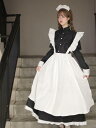 メイド服 長袖 長袖 ロング丈ワンピース レディース/メンズ着用 喫茶店萌え萌え 髪飾り Lolita ロリータ ワンピースメイド お姫様 ロリータドレス女性