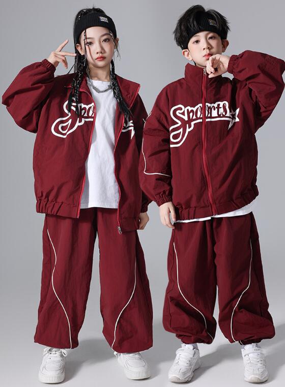 キッズダンス衣装 ロングパンツ ヒップホップダンス ブルゾン2点セット/3点セット 女子/男子ダンス衣装 ヒップホップジャズダンス衣装ダンス キッズhiphop...