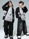 キッズダンス衣装 デニムパンツ ブルゾン 帽子パーカーヒップホップダンス ブルオーバー女子/男子ダンス衣装 ヒップホップジャズダンス衣装ダンス キッズhiphopjazzダンス服舞台演出服ステージ演出服 社交ダンス衣装 キッズダンス衣装 コスチューム120cm -180cm