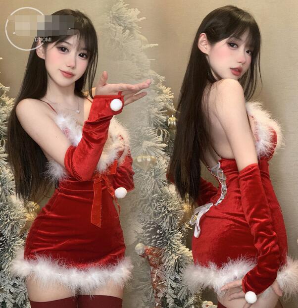 樂天商城 - サンタコス 可愛ドレス ミニワンピース cosplayワンピース サンタクロースドレス ワンピース サンタ 衣装 サンタ可愛いコスプレ衣装 サンタクロス コスチューム 女性 大人 サンタクロース サンタコスプレ セクシーサンタ サンタランジェリー