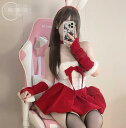 サンタコス バニーガール リボン付き 可愛ドレス ミニワンピース cosplayワンピース サンタクロースドレス ワンピース サンタ 衣装 サンタ可愛いコスプレ衣装 サンタクロス コスチューム 女性 大人 サンタクロース サンタコスプレ セクシーサンタ サンタランジェリー