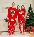 ルームウェア リスマス衣装 親子ペアパジャマ クマ柄 パジャマクリスマスパジャマ パジャマ カップル メンズ/レディースルームウェア ベビー 子供 ママ パパ ...