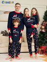 クリスマスパジャマ サンタ帽子柄 親子ペアパジャマ ルームウェア クリスマス衣装パジャマパジャマ カップル メンズ/レディースルームウェア ベビー 子供 ママ ...