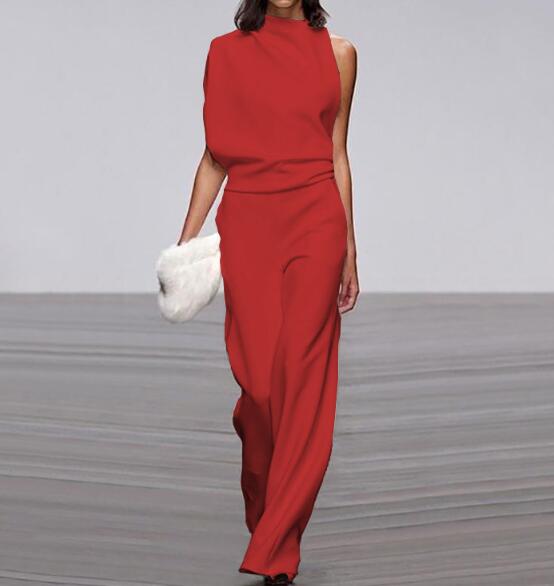 パンツドレス シングルショルダー 14色オールインワン オーバーオール タートル ネック 社交ダンス ガガウチョパンツ ダンスウェア ハイウエスト レディース ダンス衣装 伸縮あり ダンスウェア 練習着 レッスン着 踊り 舞台服 演出ダンス 衣裳 ダンス衣装S M L XL 2XL