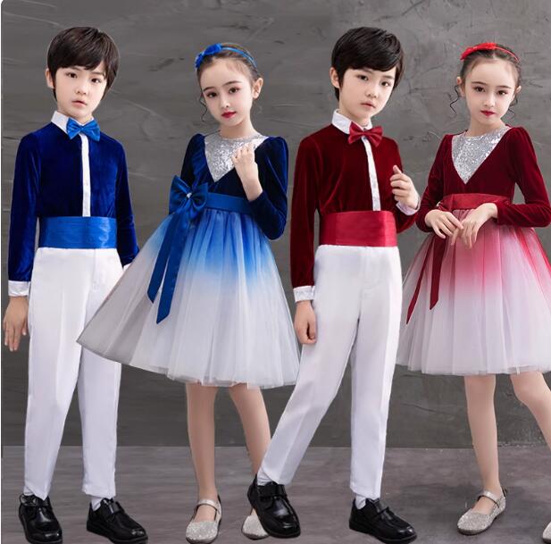 樂天商城 - 子供ダンス衣装 長袖ワンピース チュチュスカート ダンス 発表会 かわいい ステージ衣装 舞台衣装 女の子 半袖 ワンピース ドレス スパンコール 男の子 シャツ ロング丈パンツ セットアップ 子ども ダンス 発表会 セット衣装 ピアノ 幼稚園 イベント 大きいサイズ