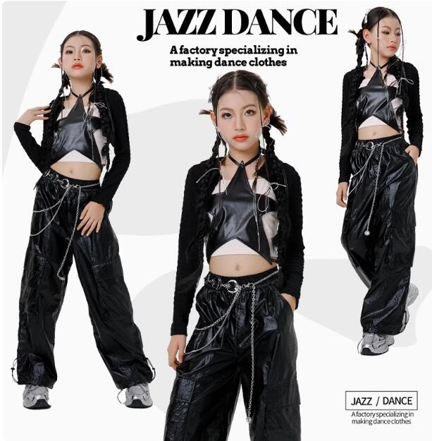 樂天商城 - キッズダンス衣装 長袖シャツ +PUロング丈パンツ 星柄 可愛いジャズダンス 女の子ジャズダンス衣装 ヒップホップ ダンス衣装 エレガント スレッスン着 おしゃれダンス衣装 ダンス教室 演出服ステージ衣装 ダンス練習着 ステージ衣装 舞台服 120-170cm