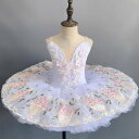 バレエダンス 女子 もこもこ 刺繍立体花 子供レオタード キッズダンス バレエダンス 女の子ダンス衣装 バレエ スカート 可愛いドレス 子供 ボリューム バレエ 体操 専門 練習着 レッスン着 ふんわり バレエ 練習 コンクール レッスン 100cm-160cm