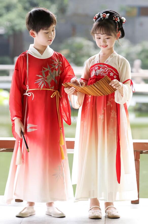 樂天商城 - 赤衣装 キッズコスプレ衣装 ワンピース 子供 漢服 振袖チャイナドレス 女の子 飄逸男の子 チャイナ服 お姫様 可愛い チャイナワンピース ふんわり チャイナ服 エスニック 花 刺繍 キッズ チャイナ 中華 コスプレ衣装 学園祭 イベント ハロウィン 衣装110 120 130 140 150 160