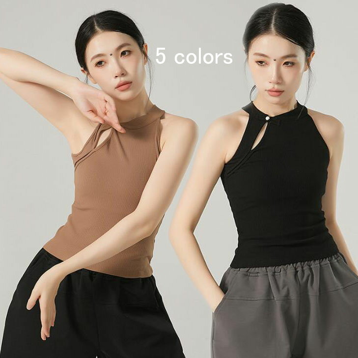 樂天商城 - 大人ダンス衣装 ヨガウェア タンクトップ Tシャツ ダンス 衣装 半袖 カットソー レディース 5colors シンプル ダンス トップス ヨガ バレエ バレエダンス 古典ダンス 社交ダンス 練習着 レッスン着 ショート丈 夏服 カジュアルウエア S M L XL 2XL