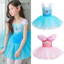 プリンセンス衣装 子供バレエダンス衣装 ブルー ピンク レオタード ハロウイン 女の子ダンス衣装 半袖ワンピース バレエチュチュワンピース キッズダンス普段着 可愛いダンス衣装 ダンス衣装 団体服 舞台演出服 運動会110-180cm