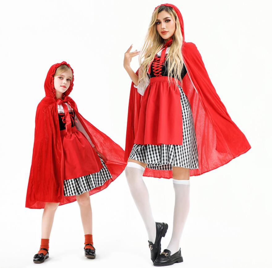 樂天商城 - 大人ダンス衣装 コスプレ衣装 赤ずきんコスプレ衣装 　ハロウィンマント付き 半袖 妖精コスプレ コスプレ仮装 衣装 可愛い ハロウィン 衣装 アリス アニメ ハロウィン 仮装 道化師 ハロウィン 衣装 面白い コスプレ衣装 ハロウィン衣装